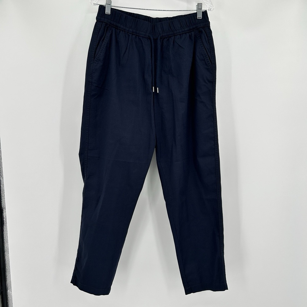 Pact Organic Cotton Pull On Drawstring Pants Womens L Straight Leg Everyday